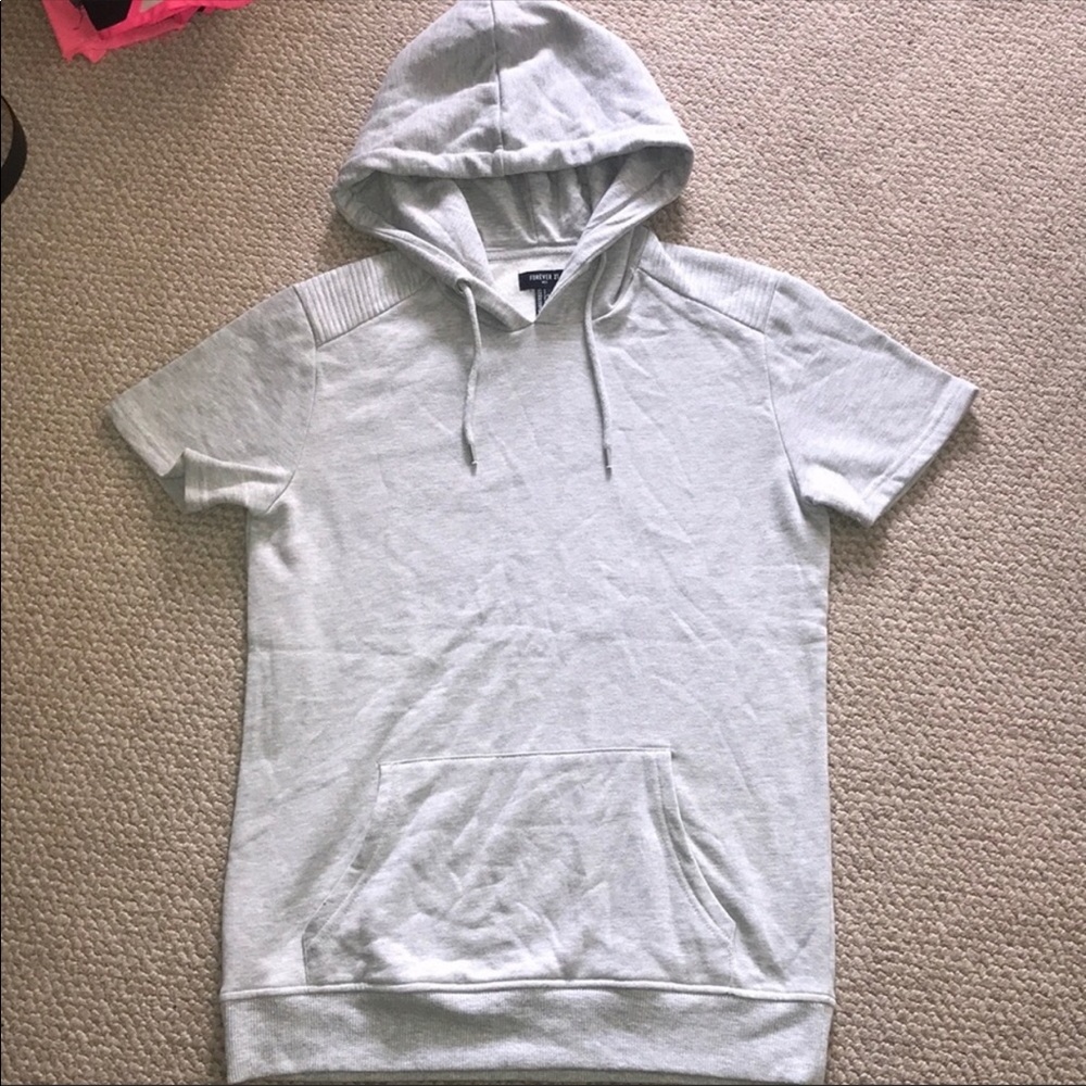 Forever 21 short sleeve men’s hoodie